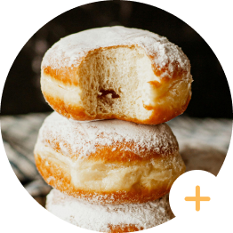 Powdered Crazy Donut